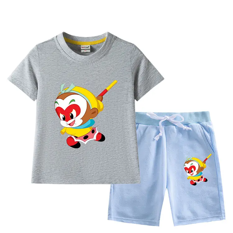 Boys Green Short Sleeve T-Shirt & Shorts Set 2023 — feature 17