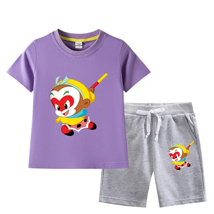Boys Green Short Sleeve T-Shirt & Shorts Set 2023 — feature 18