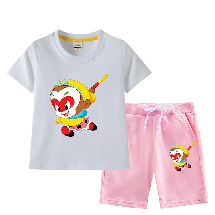 Boys Green Short Sleeve T-Shirt & Shorts Set 2023 — feature 2