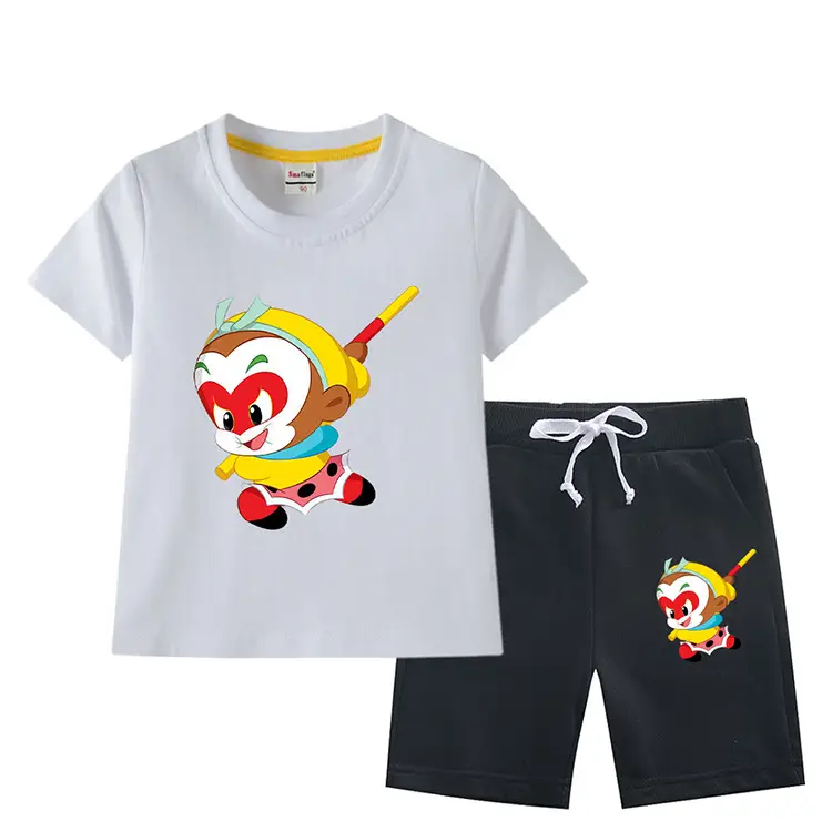 Boys Green Short Sleeve T-Shirt & Shorts Set 2023 — feature 3