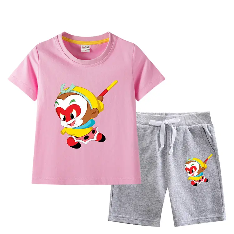 Boys Green Short Sleeve T-Shirt & Shorts Set 2023 — feature 4