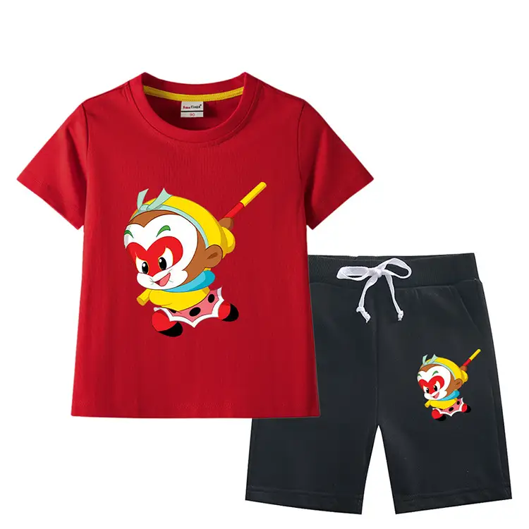 Boys Green Short Sleeve T-Shirt & Shorts Set 2023 — feature 6