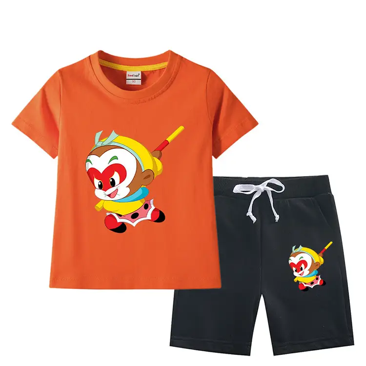 Boys Green Short Sleeve T-Shirt & Shorts Set 2023 — feature 7