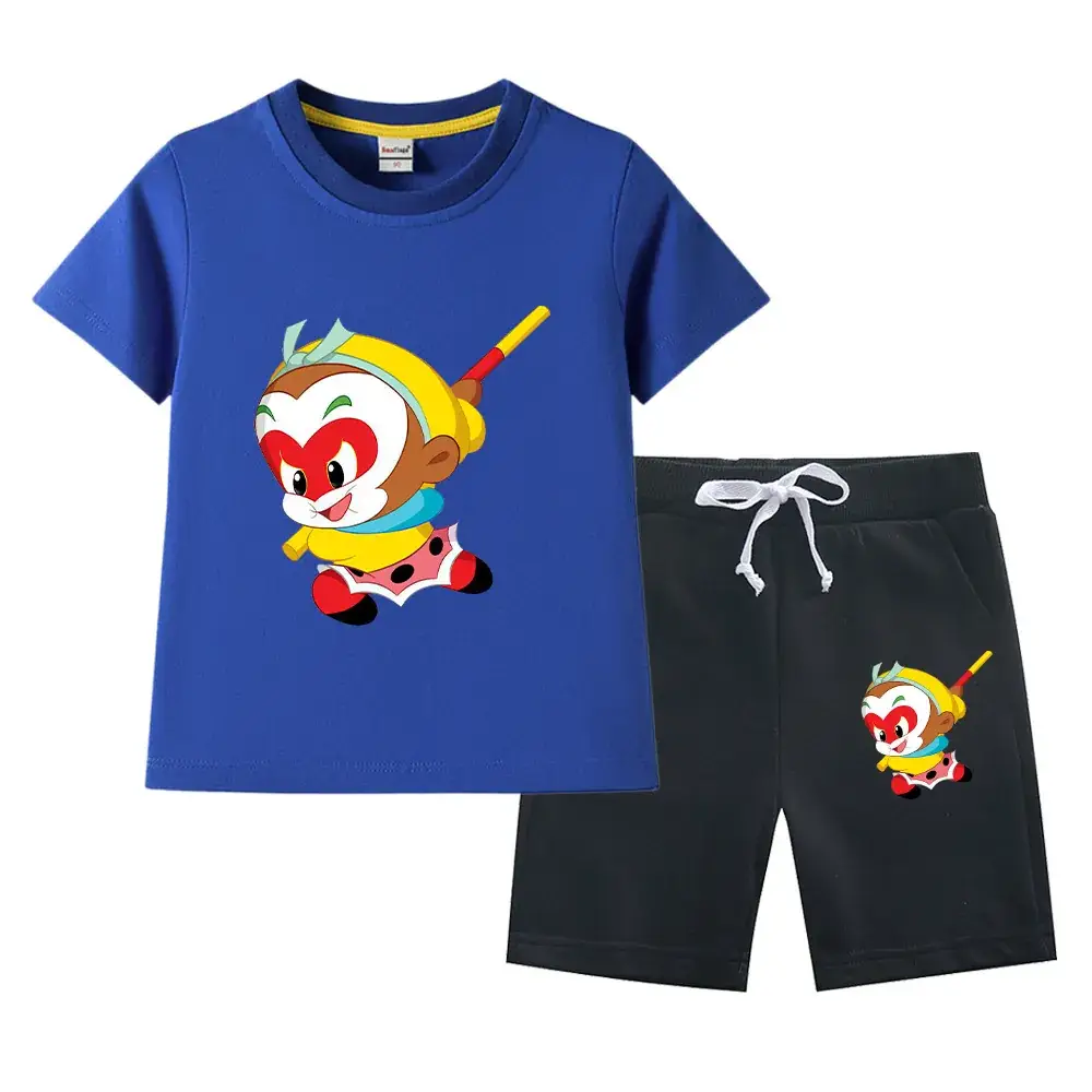 Boys Green Short Sleeve T-Shirt & Shorts Set 2023 - Image 10