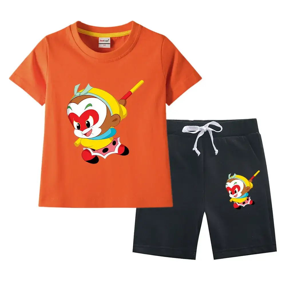 Boys Green Short Sleeve T-Shirt & Shorts Set 2023 - Image 5