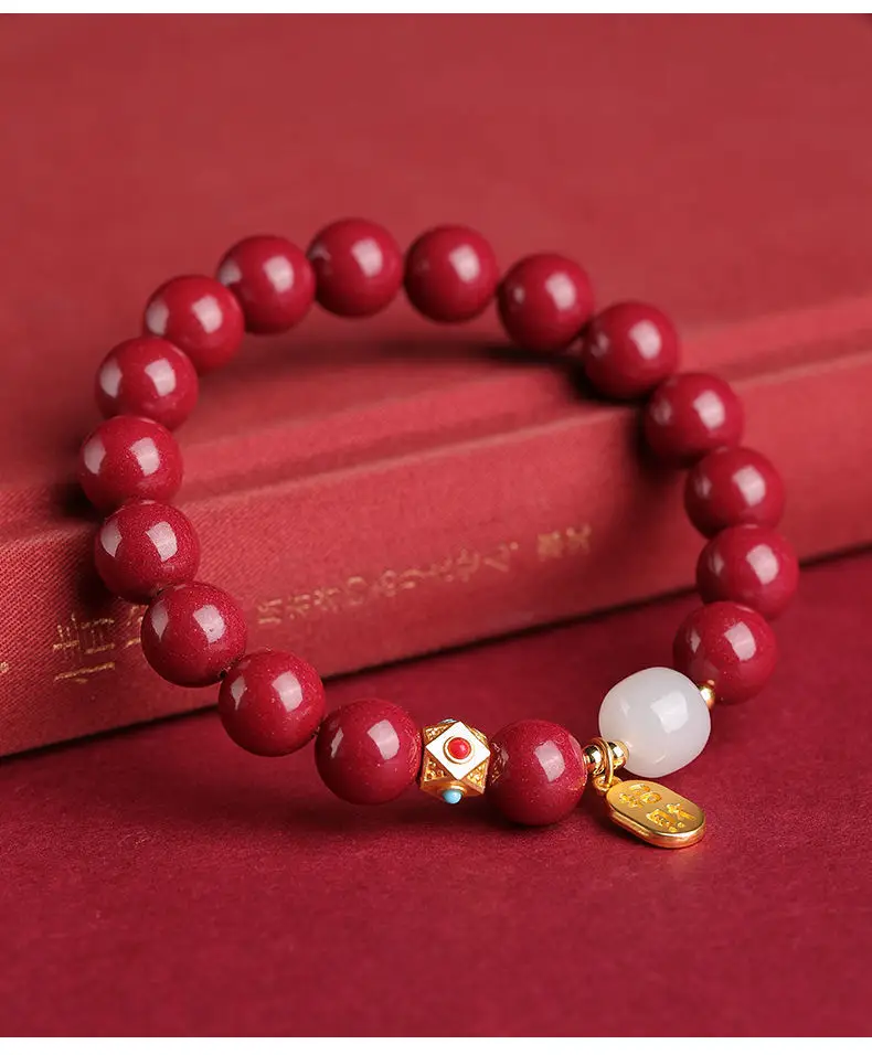 Red Natural Beads Lucky Amulet Bracelet for Women Men — feature 6