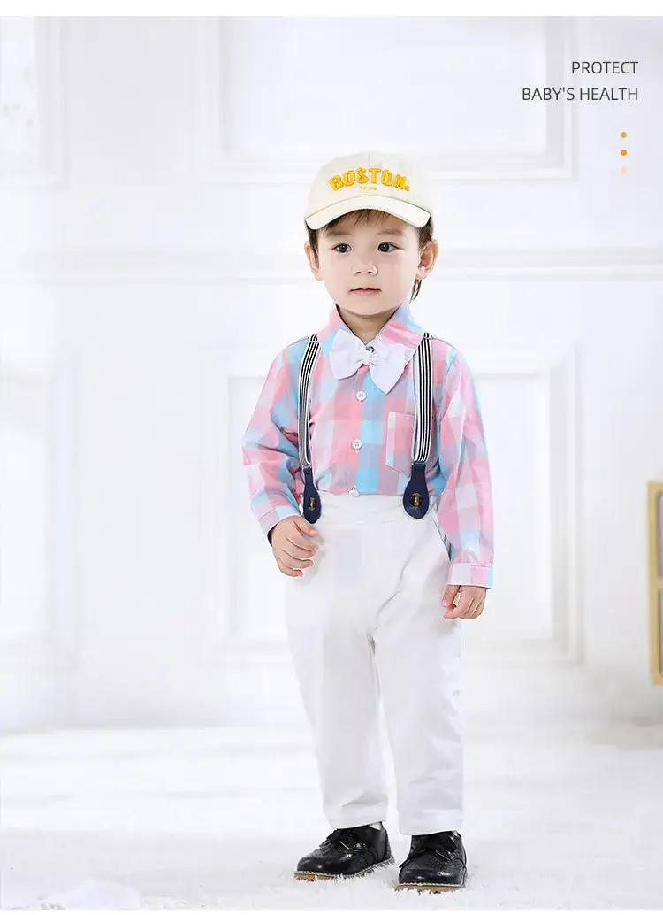 Boys' One Year Old Treasure Suit with Overalls & Handsome Shoes — feature 3