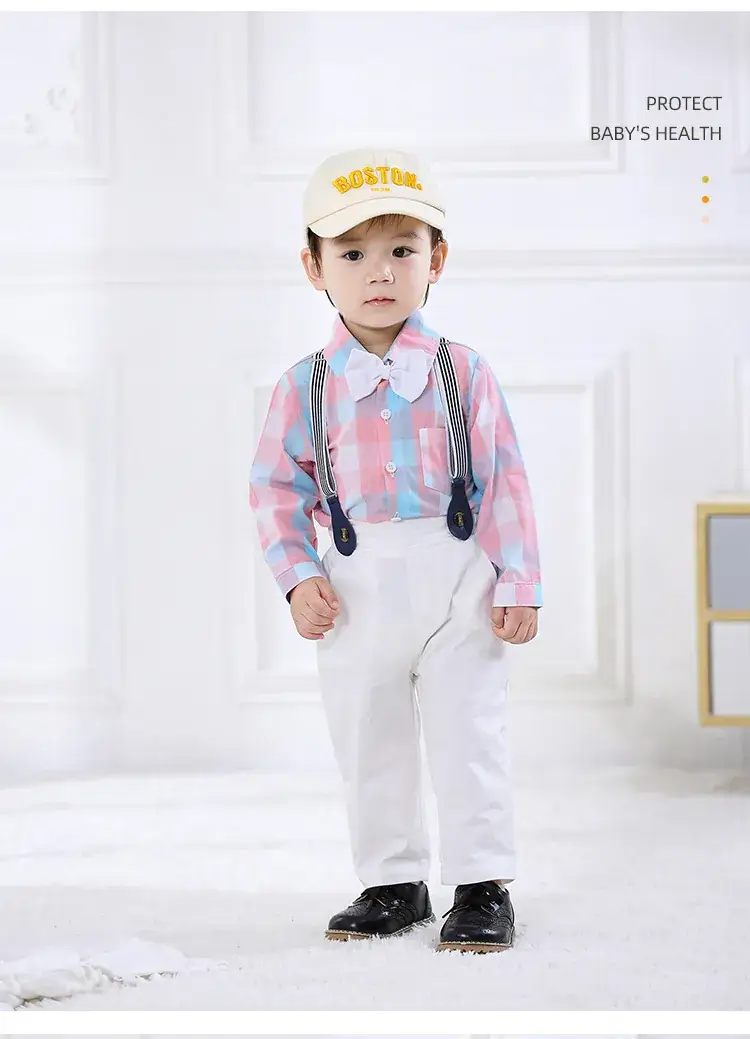 Boys' One Year Old Treasure Suit with Overalls & Handsome Shoes — feature 4