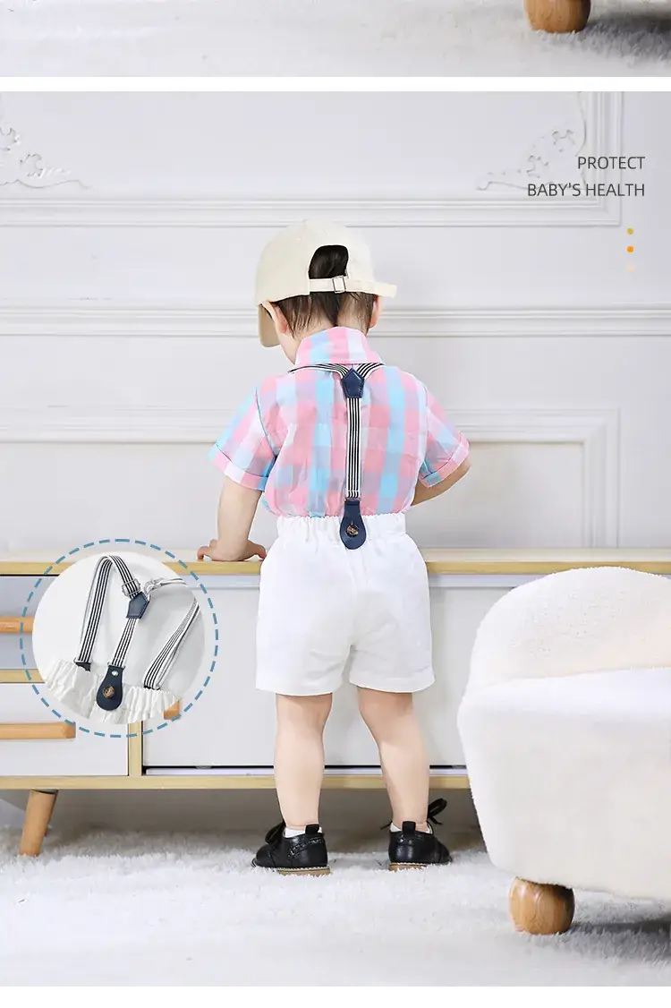 Boys' One Year Old Treasure Suit with Overalls & Handsome Shoes — feature 9