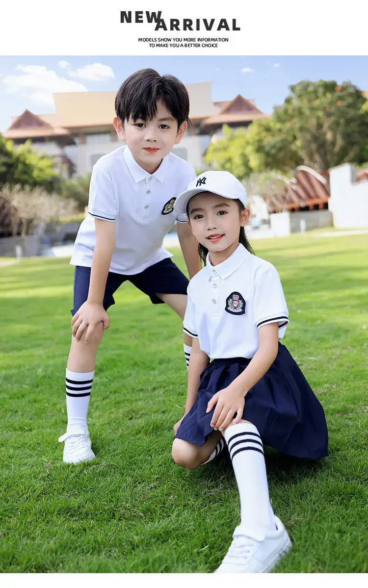 Men Polo Short Sleeve Polo Shirt Black Shorts Set White — feature 14
