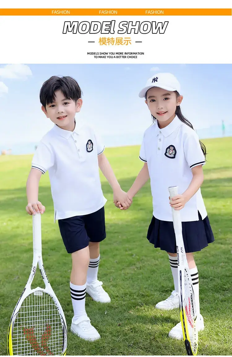 Men Polo Short Sleeve Polo Shirt Black Shorts Set White — feature 9