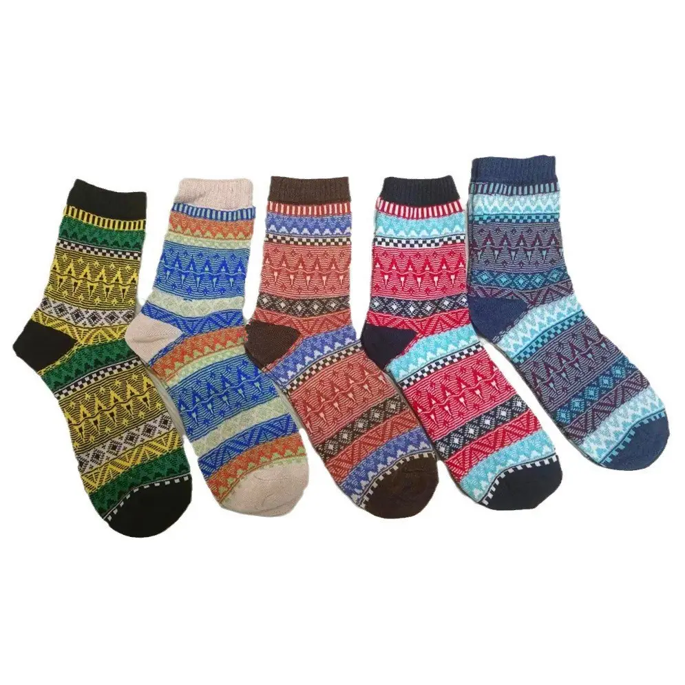 Men's wool socks crew winter socks thick winter gift warm wool socks women's thick socks]