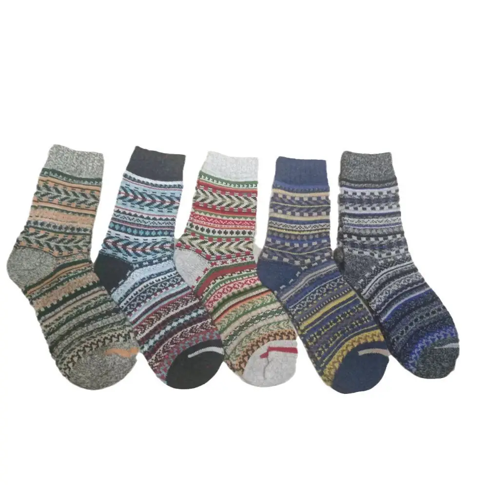 Men's wool socks crew winter socks thick winter gift warm wool socks women's thick socks]