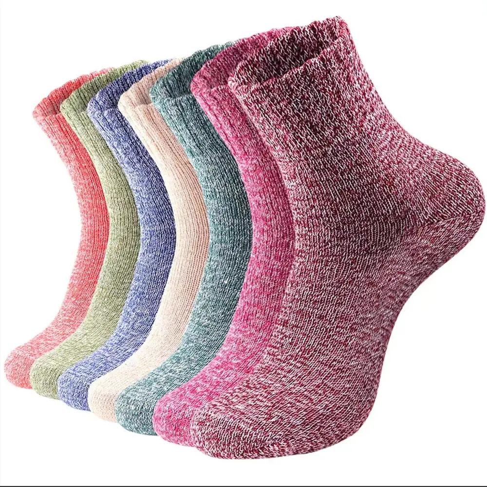 Men's wool socks crew winter socks thick winter gift warm wool socks women's thick socks]