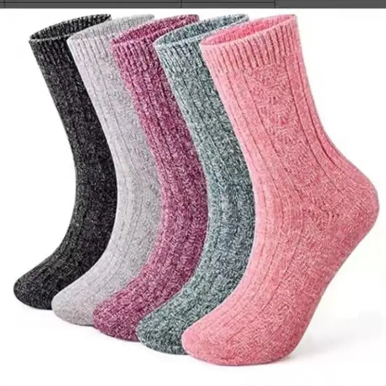 Men's wool socks crew winter socks thick winter gift warm wool socks women's thick socks]