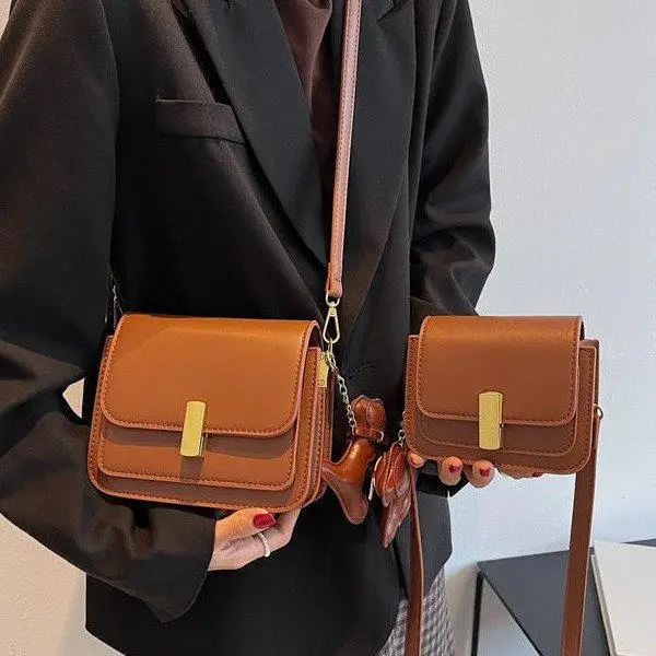 Trendy Brown Leather Crossbody Bag for Women 2023 - Image 11