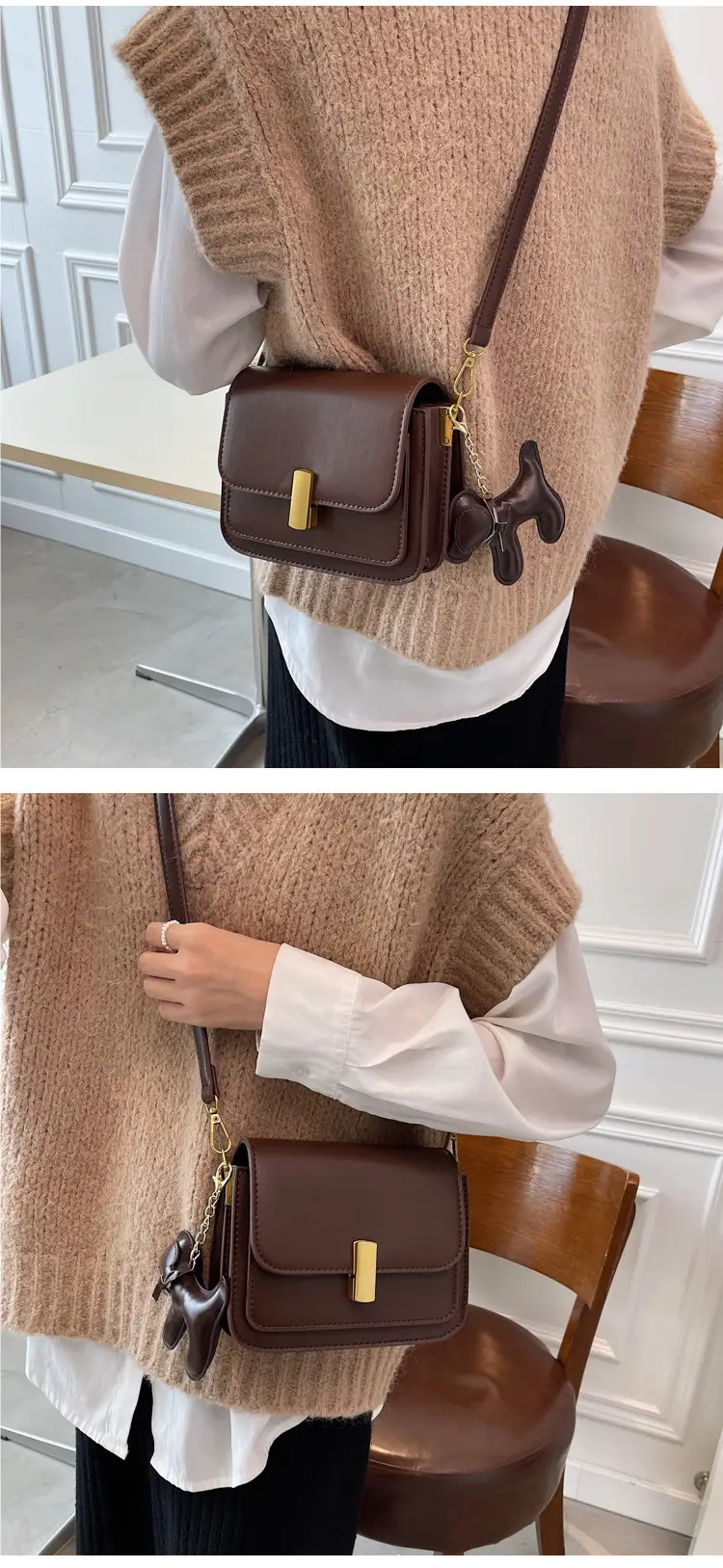 Trendy Brown Leather Crossbody Bag for Women 2023 — feature 12