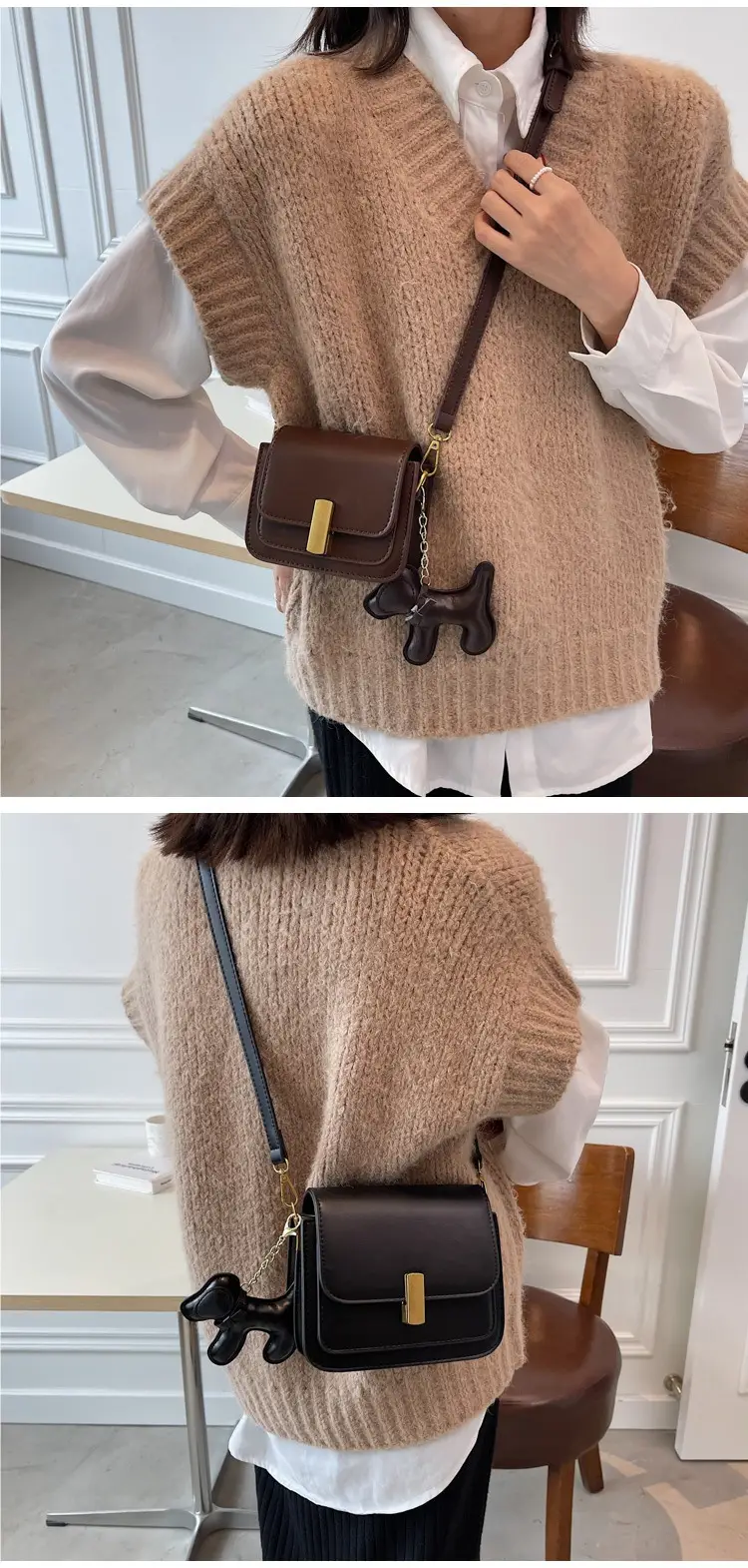 Trendy Brown Leather Crossbody Bag for Women 2023 — feature 13