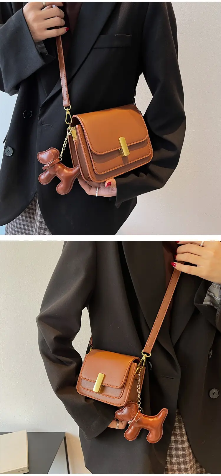 Trendy Brown Leather Crossbody Bag for Women 2023 — feature 9