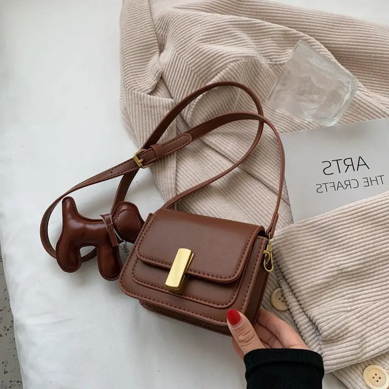 Trendy Brown Leather Crossbody Bag for Women 2023 - Image 7