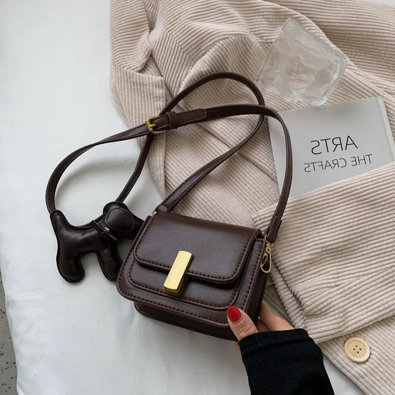 Trendy Brown Leather Crossbody Bag for Women 2023 - Image 8