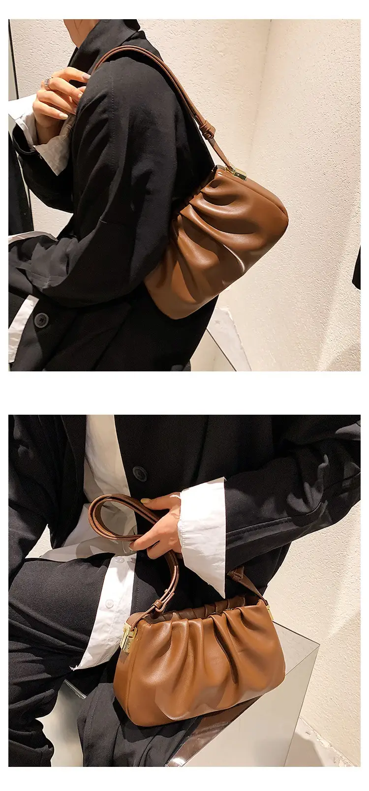 Retro Brown Shoulder Crossbody Bag for Women — feature 9