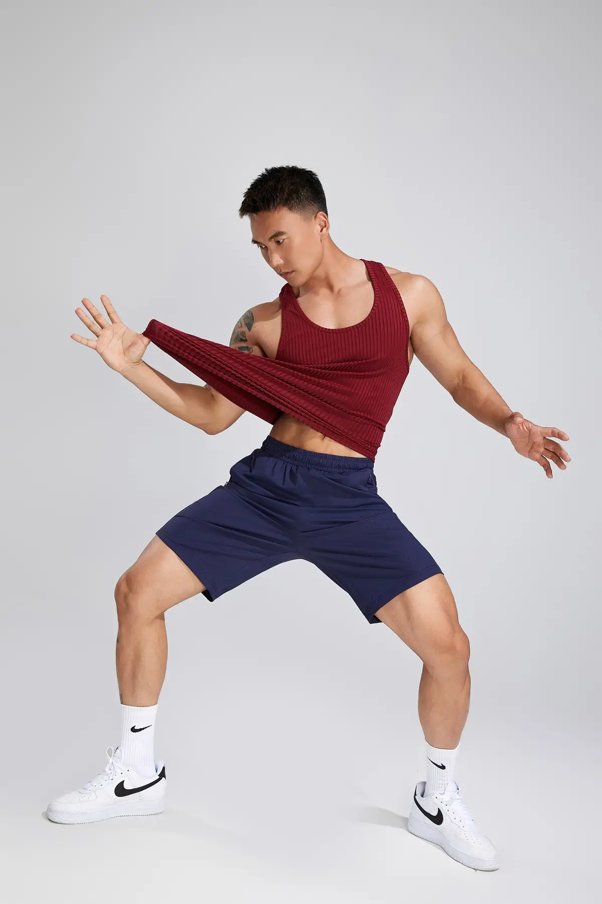 Men's White Muscle Vests Summer Sports Wear — feature 21