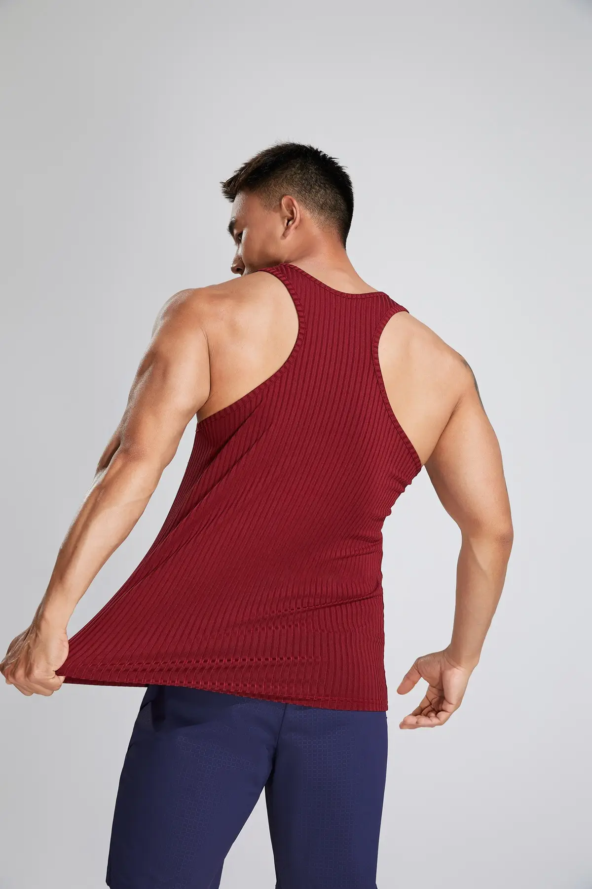 Men's White Muscle Vests Summer Sports Wear — feature 23