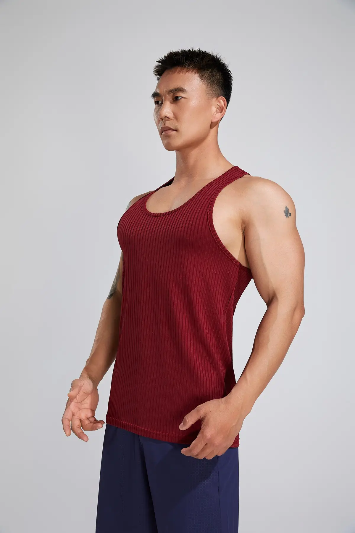 Men's White Muscle Vests Summer Sports Wear — feature 25