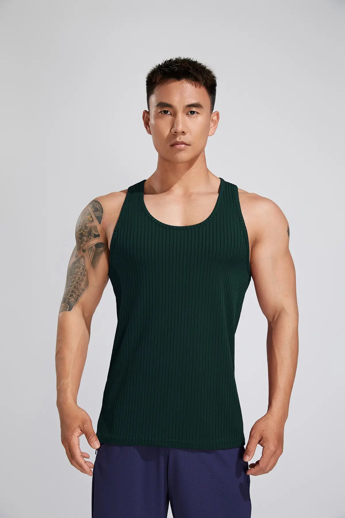 Men's White Muscle Vests Summer Sports Wear — feature 30