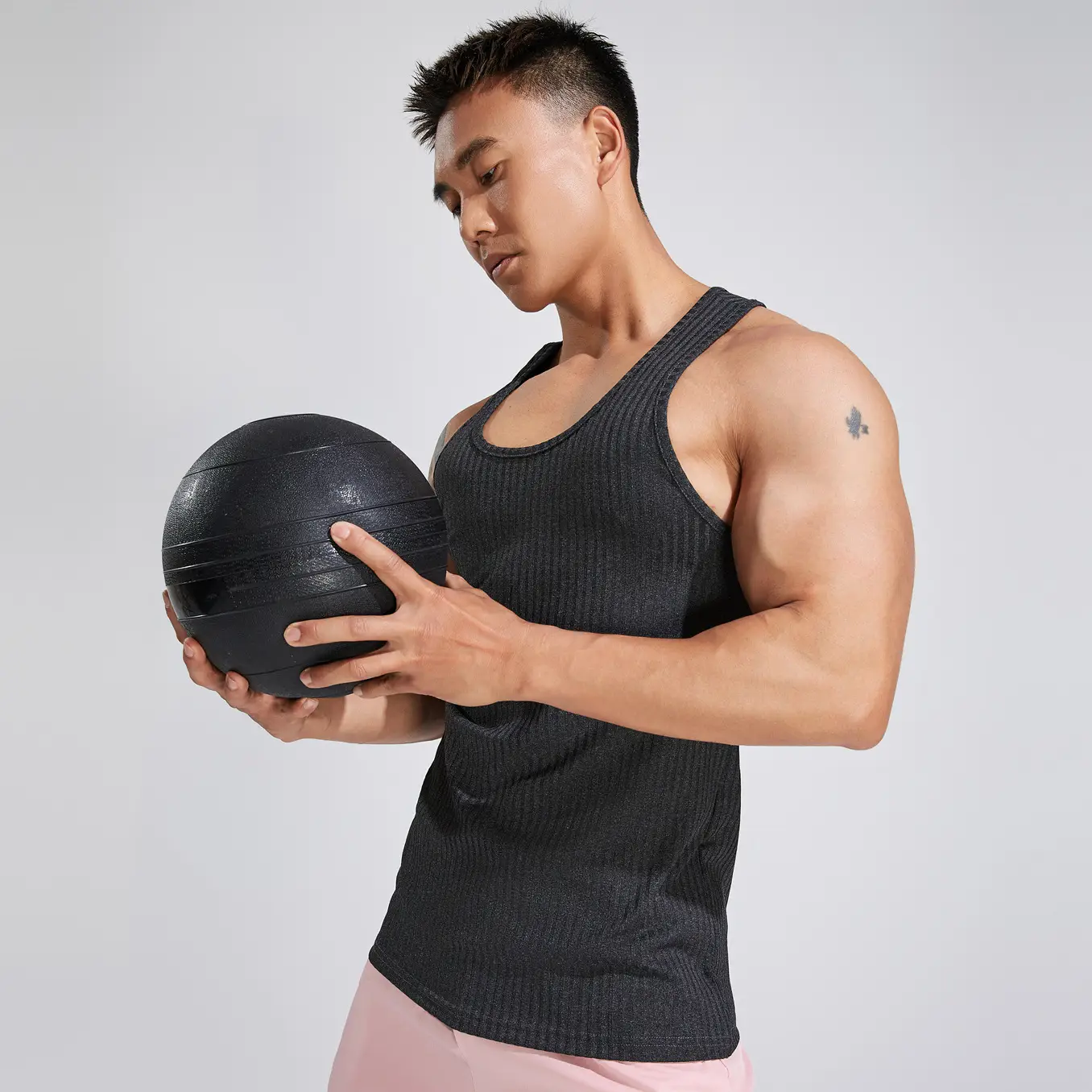 Men's White Muscle Vests Summer Sports Wear — feature 35