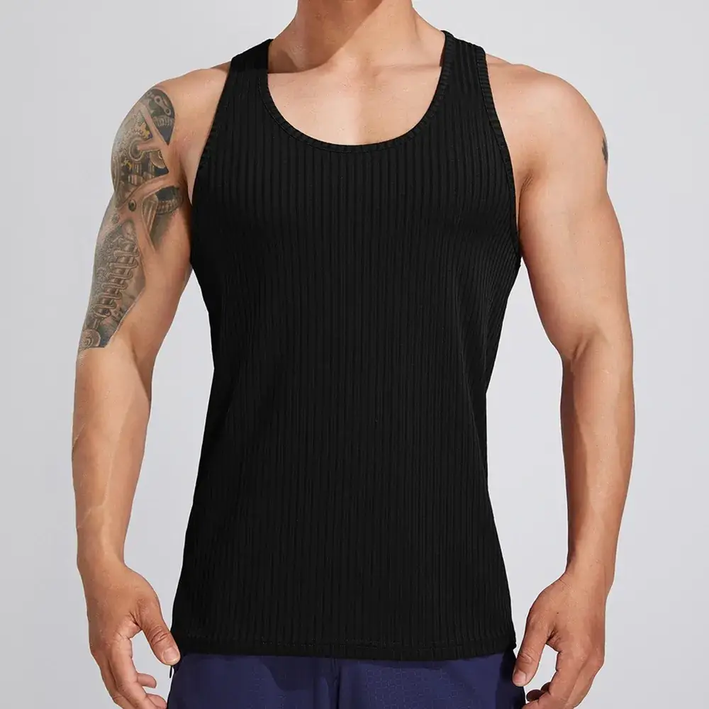 Men's White Muscle Vests Summer Sports Wear