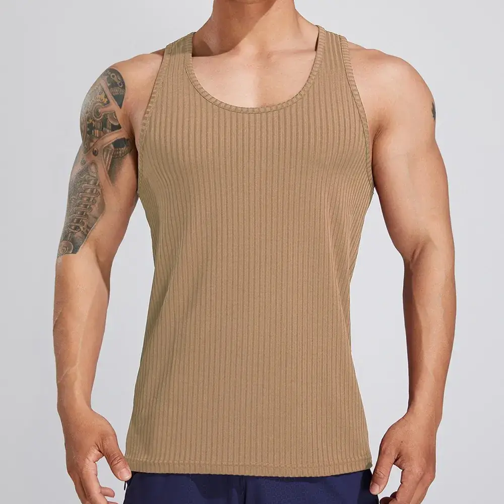 Men's White Muscle Vests Summer Sports Wear
