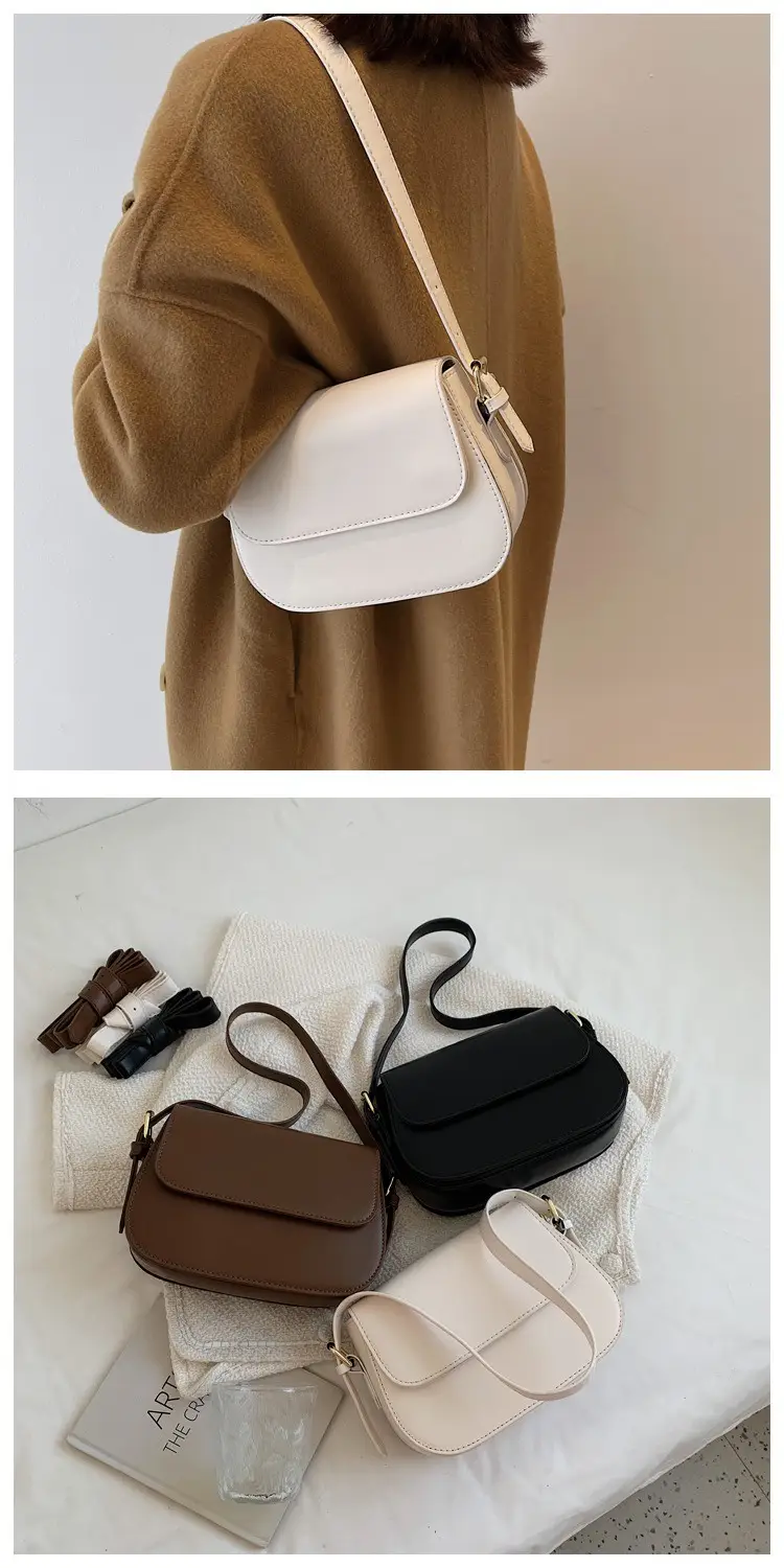Women's Crossbody Bag Brown Leather 2023 New Trendy — feature 3