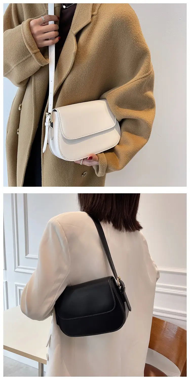 Women's Crossbody Bag Brown Leather 2023 New Trendy — feature 9