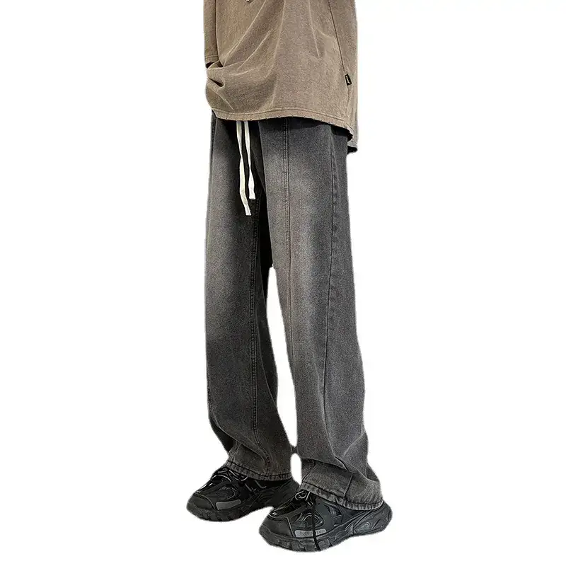 Men's Wide-leg Jeans Spring Harajuku Loose Straight High Street Trendy - Image 8