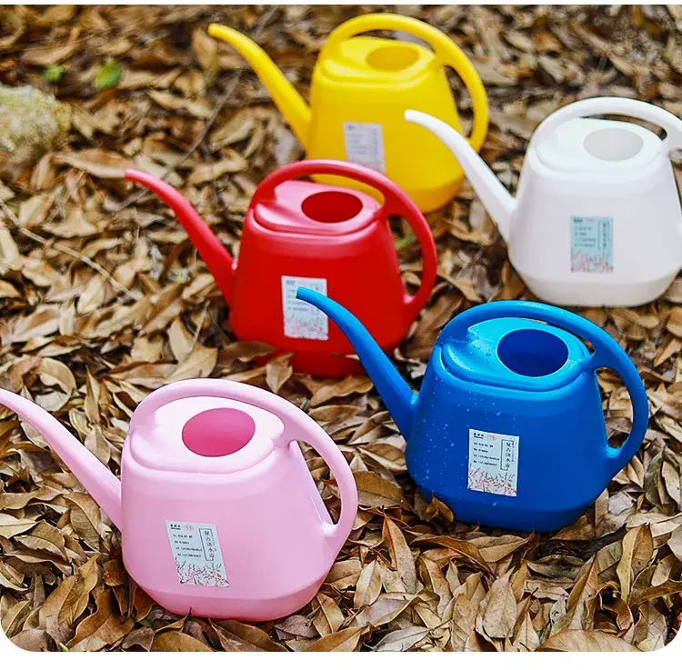 4L large capacity long mouth watering pot household plastic gardening tools watering pot leisure green plant potted watering pot — feature 10