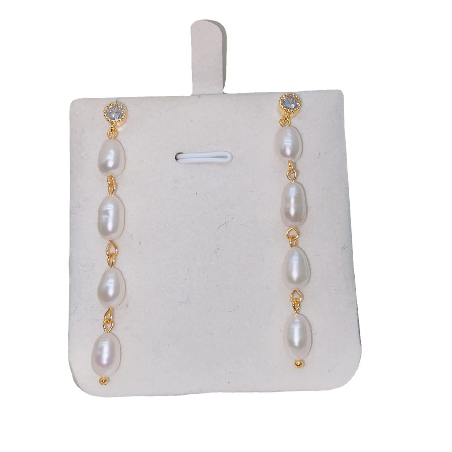 18K Gold Pearl Flower Earrings for Women - Image 21