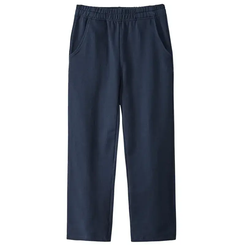 Children's Dark Blue Fleece Lined Sports Pants - Image 13