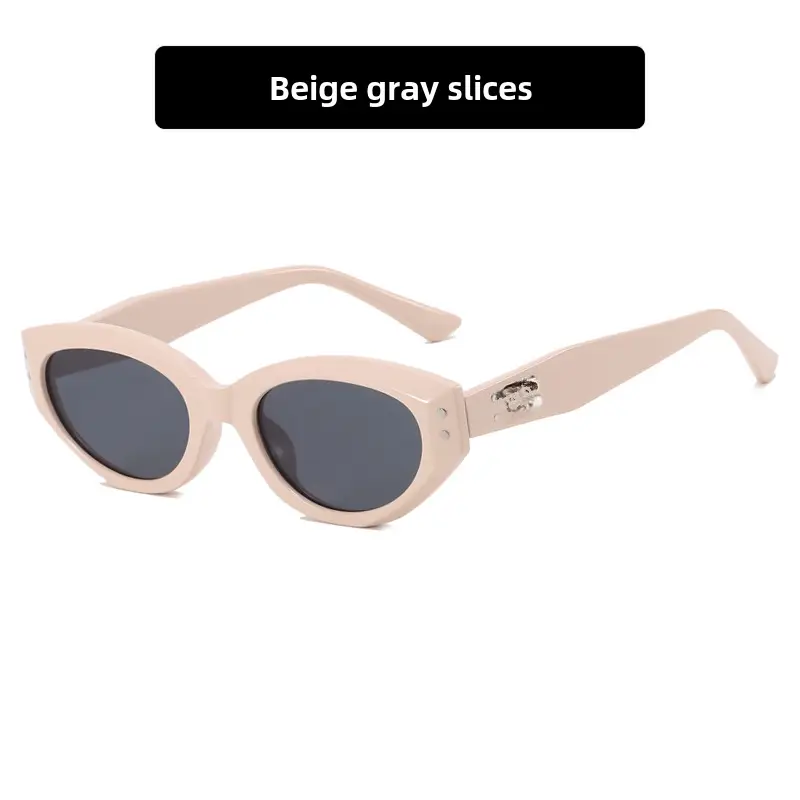 Korean Style Metal Cat Eye Sunglasses for Women