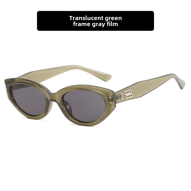 Korean Style Metal Cat Eye Sunglasses for Women - Image 4