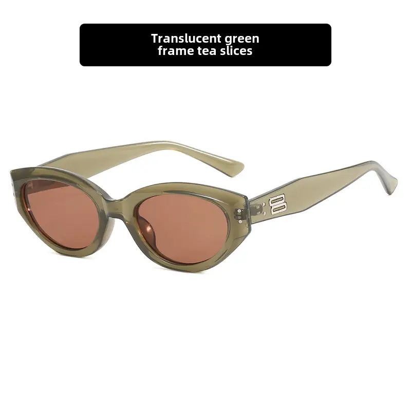 Korean Style Metal Cat Eye Sunglasses for Women - Image 5