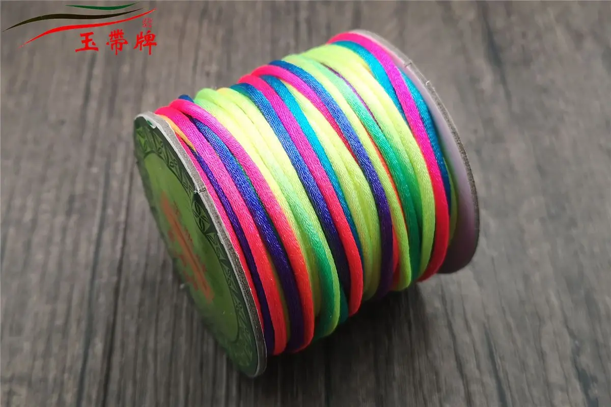 Korean Silk Braided Rope Bracelet Wire Coffee Color — feature 9