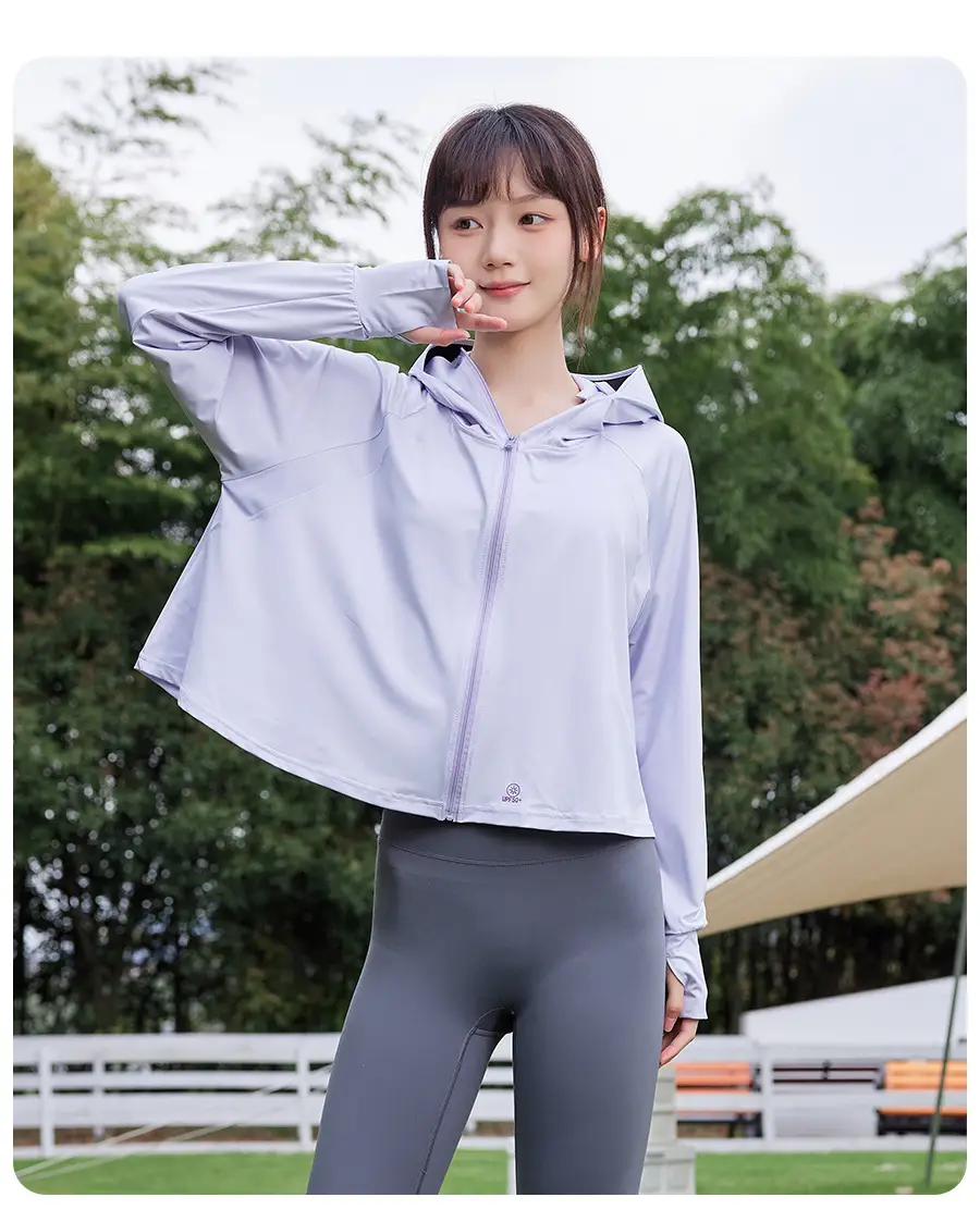 Light Gray Ice Silk Sun Protection Cape 2024 — feature 10