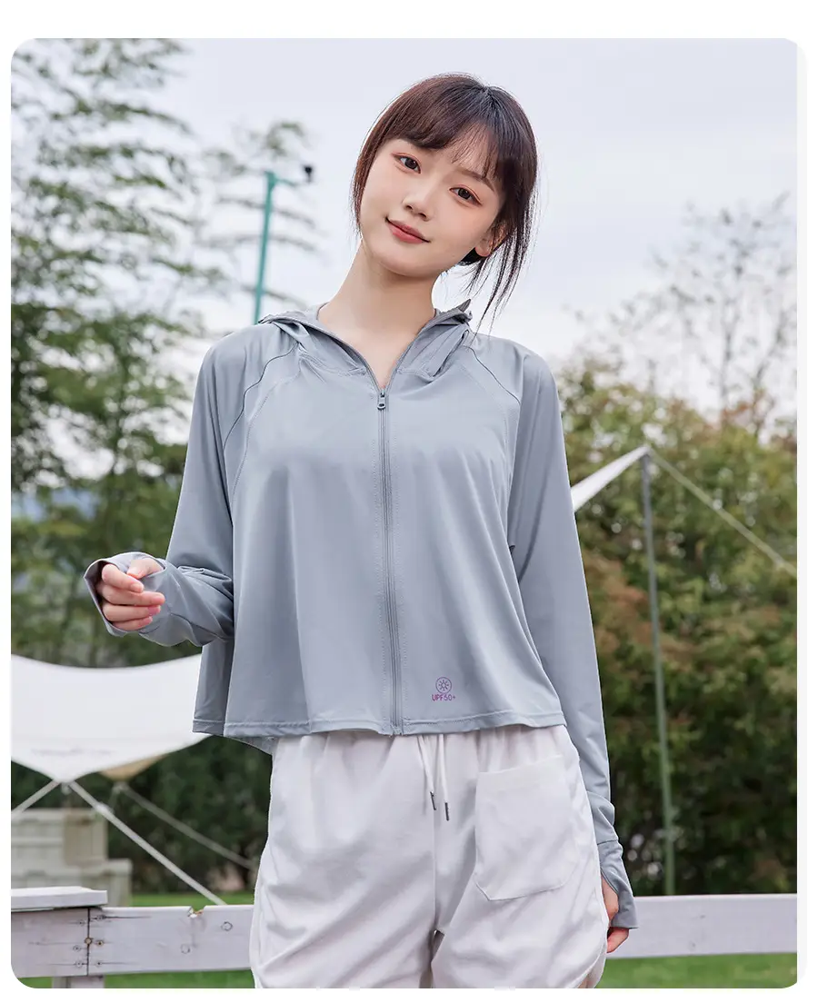 Light Gray Ice Silk Sun Protection Cape 2024 — feature 13