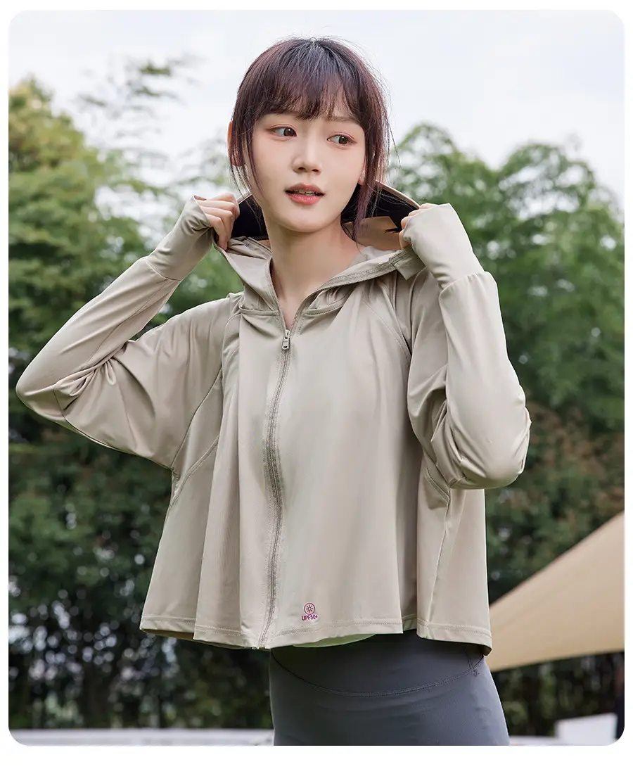 Light Gray Ice Silk Sun Protection Cape 2024 — feature 15