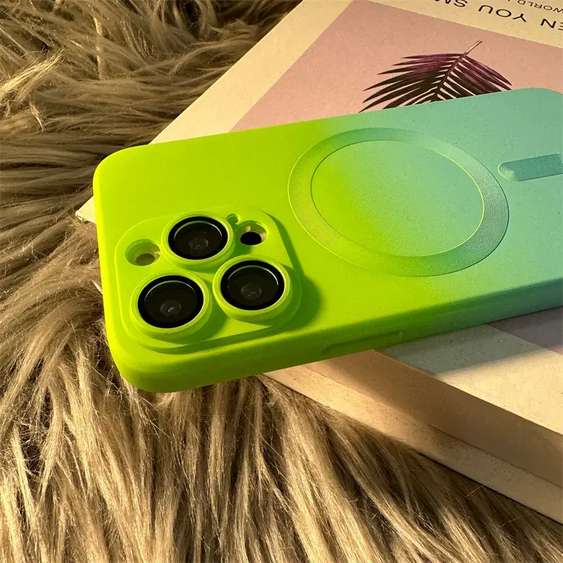 Magnetic Phone Case for iPhone 14 Pro Max Gradient Liquid Silicone 13" — feature 19