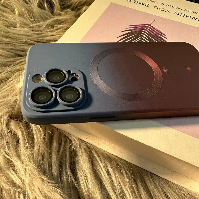 Magnetic Phone Case for iPhone 14 Pro Max Gradient Liquid Silicone 13" — feature 5