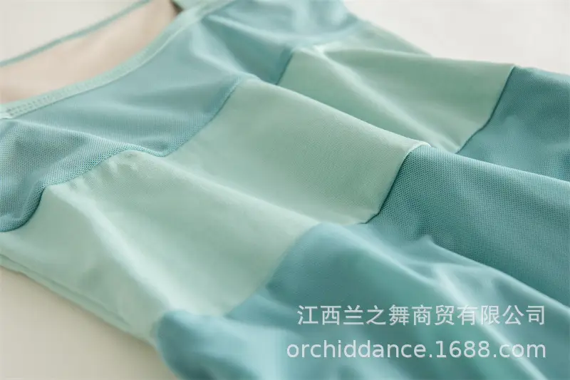 Girls Ice Silk Ballet Dance Skirt Light Blue — feature 43