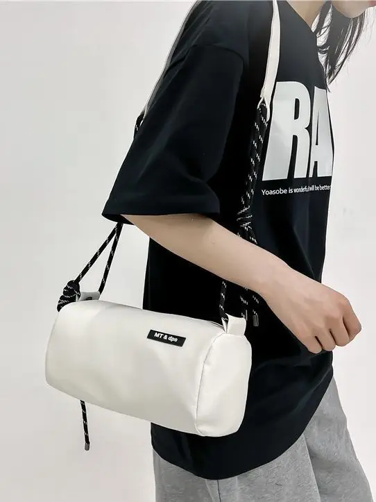 New Niche Cylindrical Bag for Men Women Lightweight Crossbody - Image 5